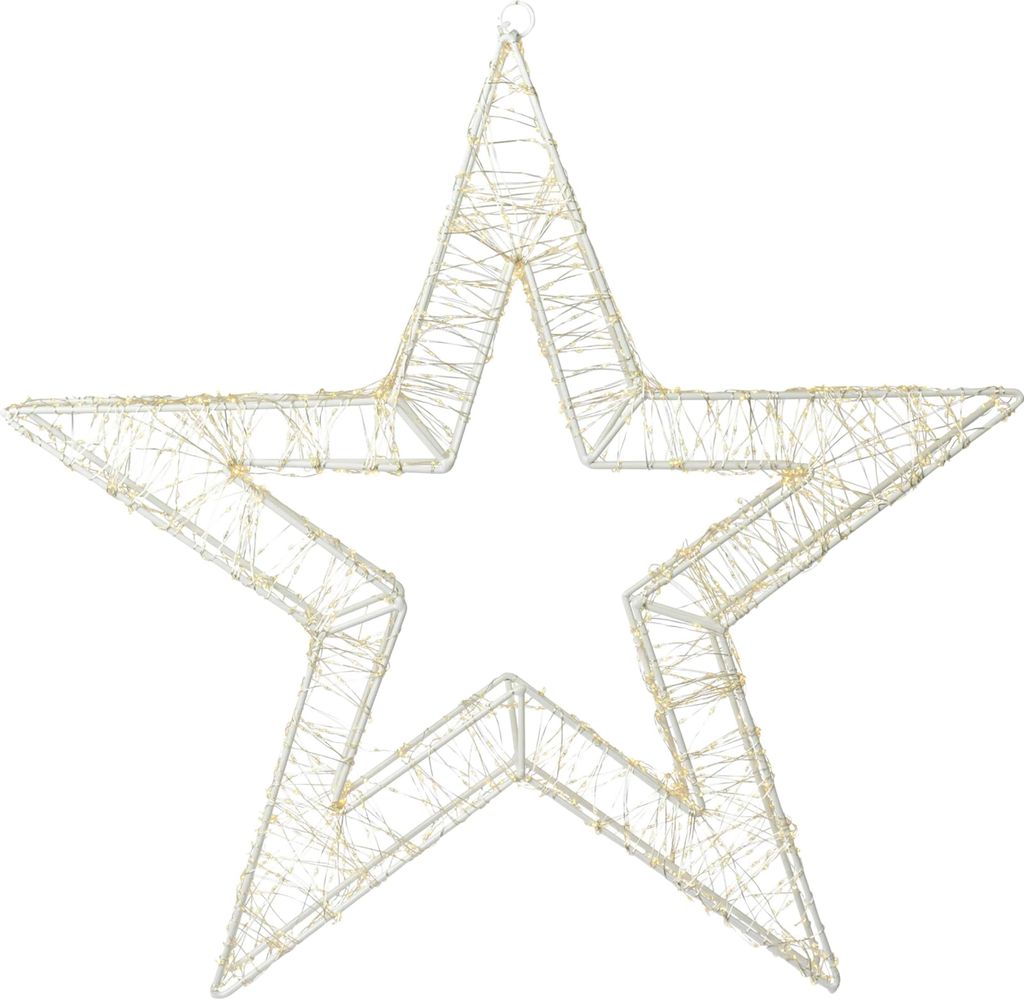 A star-shaped decorative light.