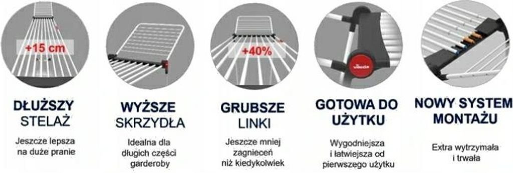 Vileda Suszarka Na Bieliznę Infinity Flex 169959.. Zdjęcie produktu 12