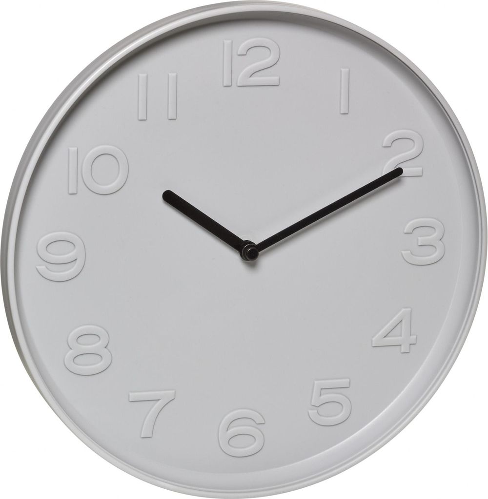 TFA 60.3079.15 analoge Wanduhr, Quarzuhr, plastische 3D Ziffern, 255 mm