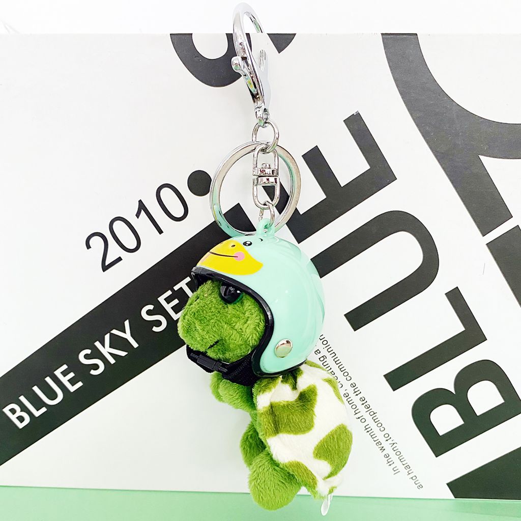 Positive Schildkröte Pocket Hug – Gehäkelter Schlüsselanhänger Mit Glückskarte, 7,5 Cm, Grün, Als Geschenk Für Freunde & Geburtstag