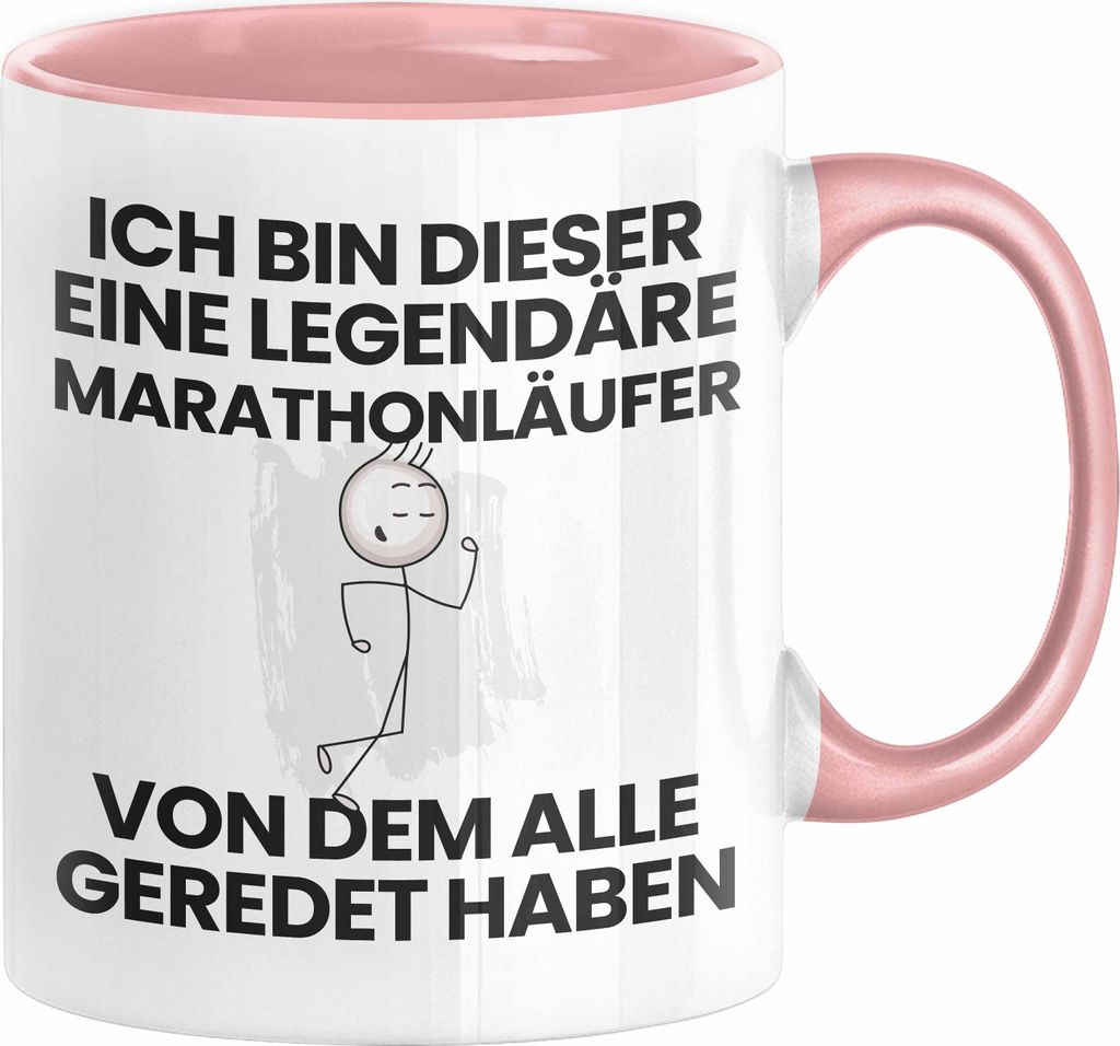 Marathonläufer Geschenk Tasse Lustige Geschenkidee Geburtstag für Marathonläufer Ich Bin Dieser Legendäre Marathonläufer Von Dem Alle Geredet ...