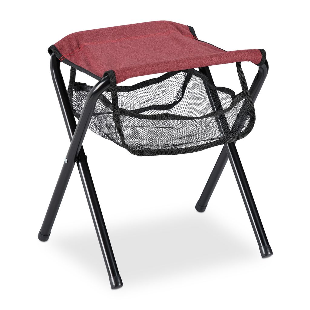 relaxdays Roter Klapphocker bis 120 kg