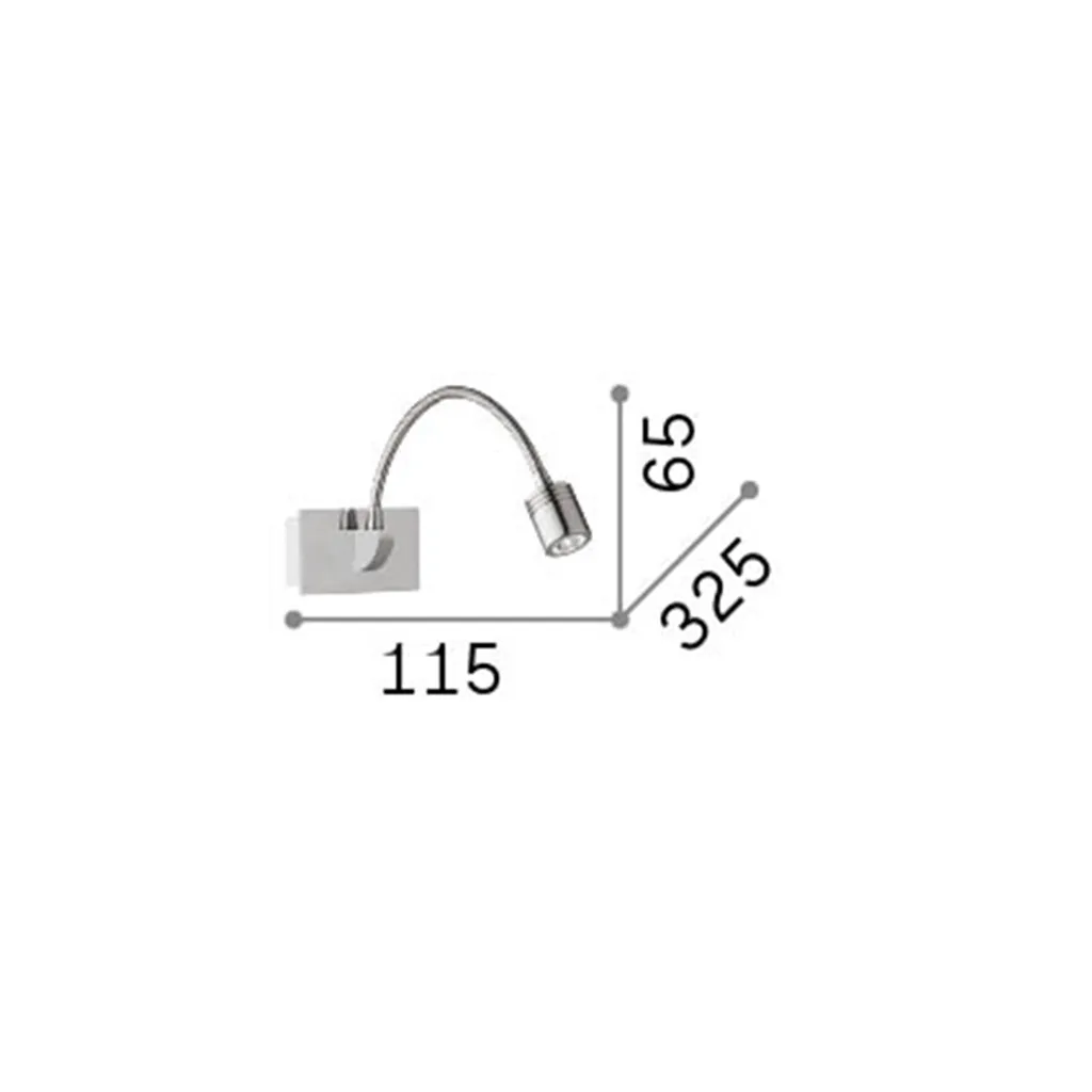 Ideal Lux applique Dynamo Ap1 cromo - 3