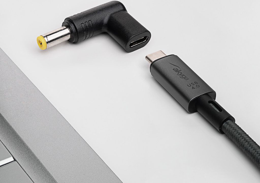 Akyga AK-ND-C01 USB-C / 5,5 x 2,5 mm adaptér pre notebooky Obrázok produktu 