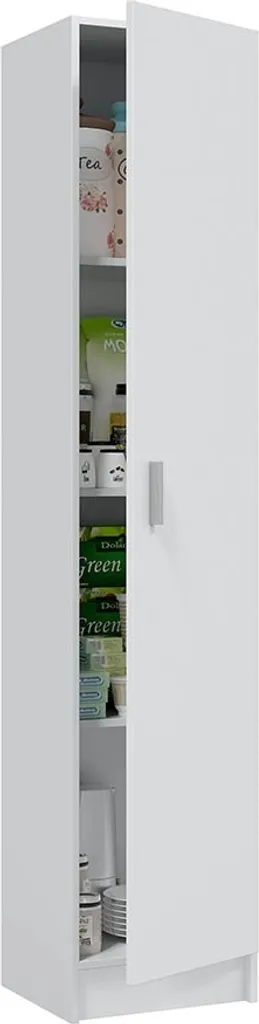 Armoire d'angle blanche pour éliminer le désordre dans les petits pièces