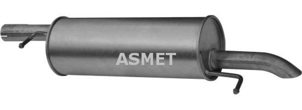 ASMET 4085 Endschalldämpfer OE 3B0253609R kompatibel mit Passat 3B