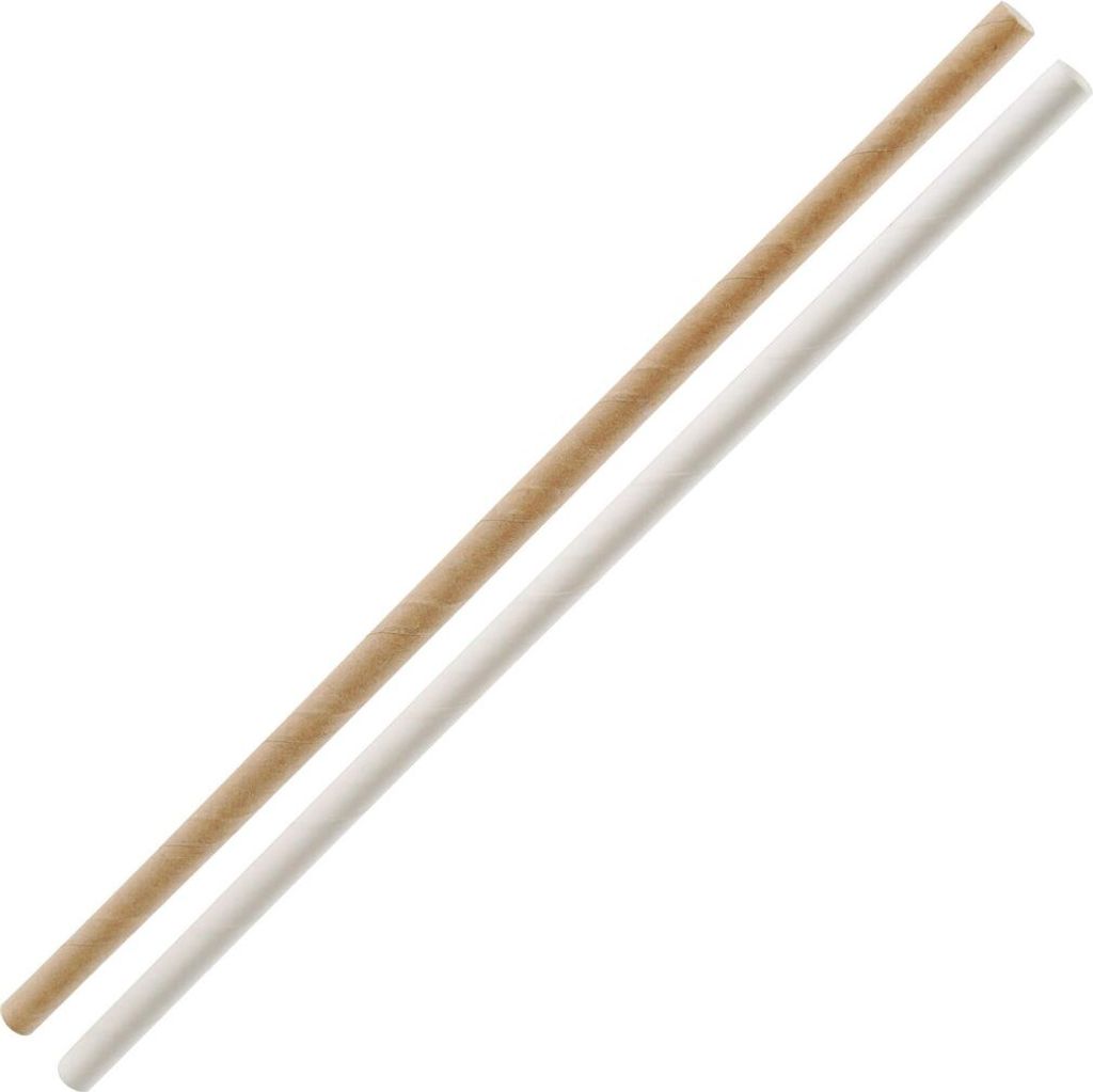 Fackelmann Trinkhalme aus Papier Ø6 mm Rio Party, nachhaltige Strohhalme für verschiedene Anlässe, umweltfreundliche Trinkröhrchen (Farbe: Wei...