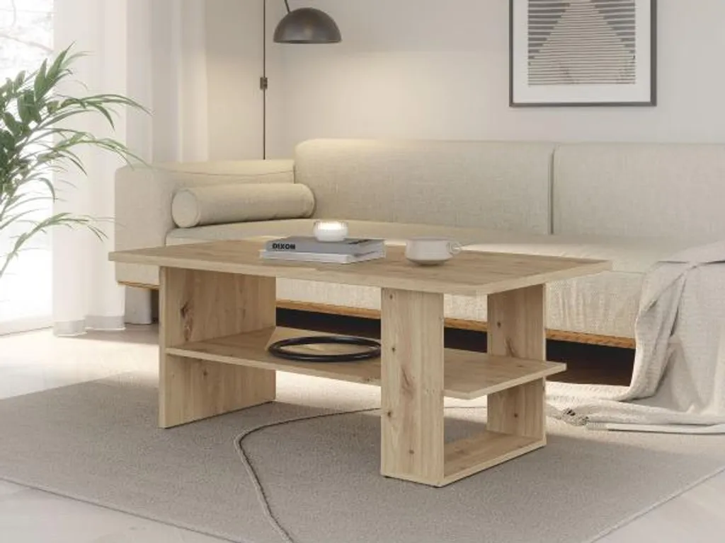 Tavolino Rettangolare Rovere Artisan 110x60 | Eleganza Moderna - 3