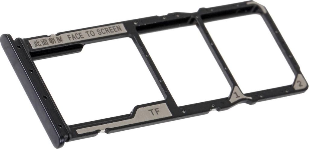SIM-Kartenhalter für Xiaomi Redmi 10A (220233L2C), 48200000JN9T, Anthrazit Schwarz