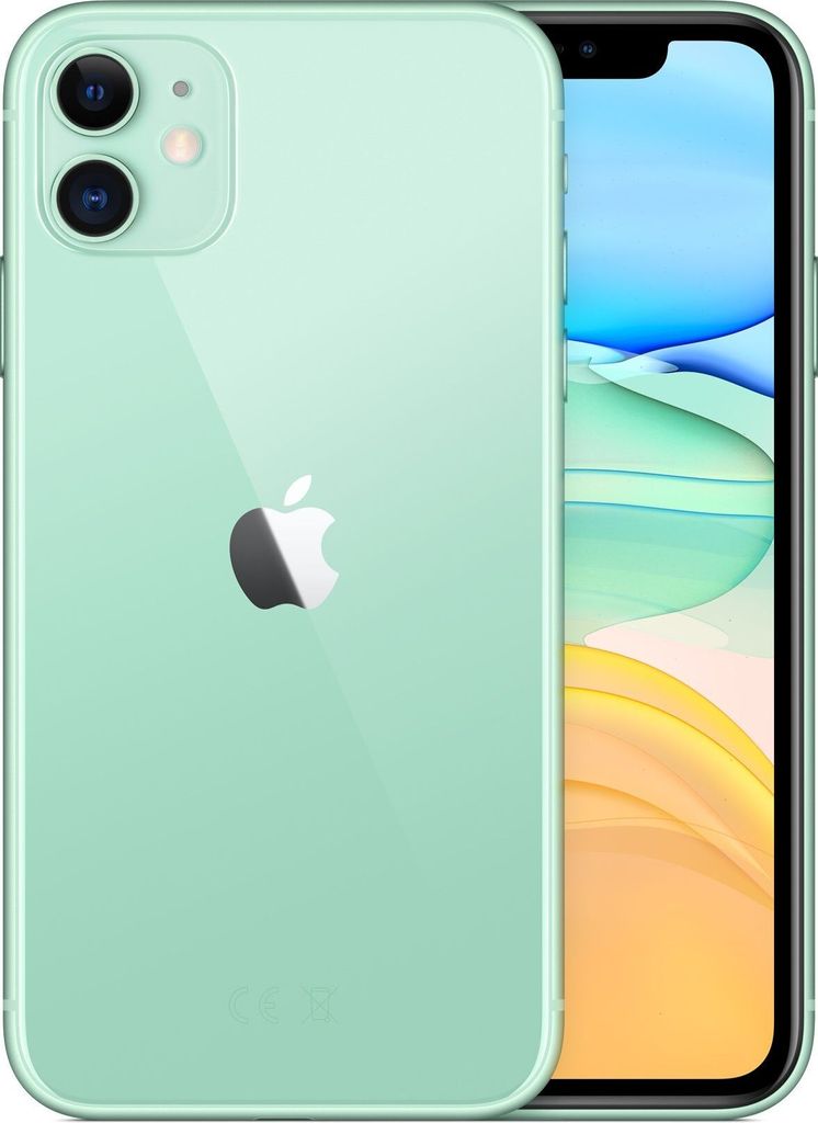A product shot of an iPhone 11.