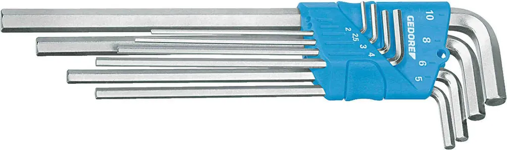 Set Brugole in Pollici Gedore 1543555 - 8 Pezzi Acciaio Zincato