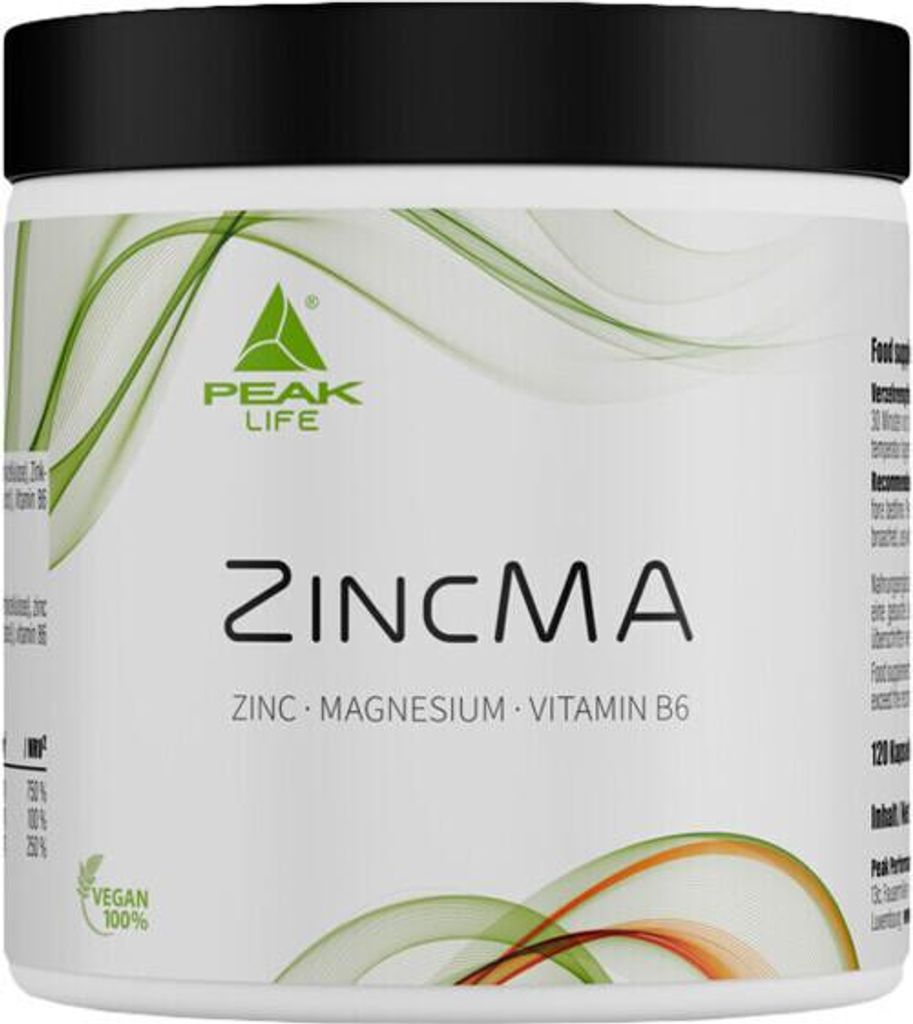 Peak Performance ZincMA 120 gélules / ZMA / Mélange Image du produit 