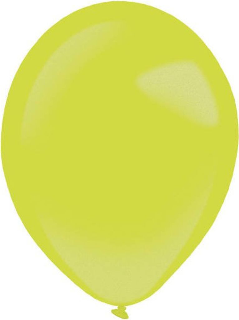 Kiwi-Latexballons, Decorator Metallic Kiwi Green, 35 cm, 50 Produktbild 