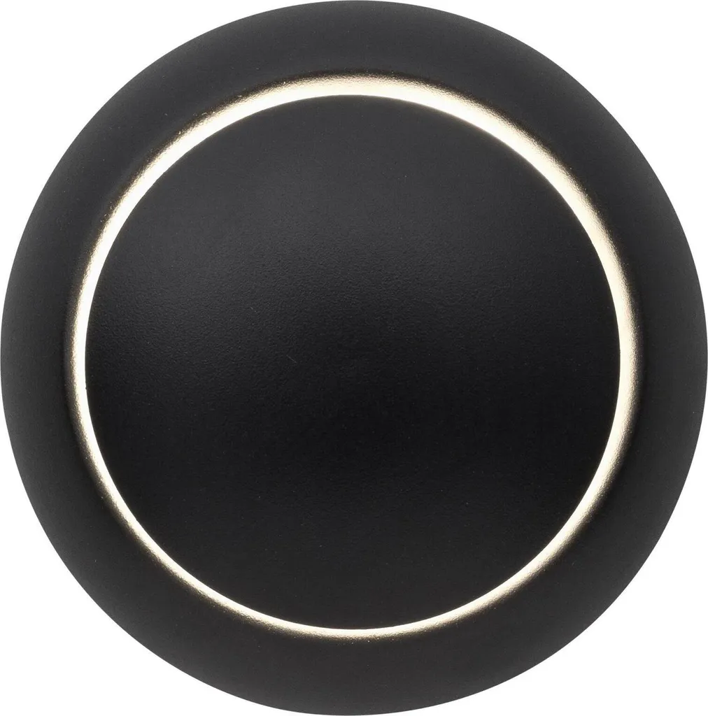Odin Nova Luce Applique LED Nera Ø 14 cm | Design Moderno 5W