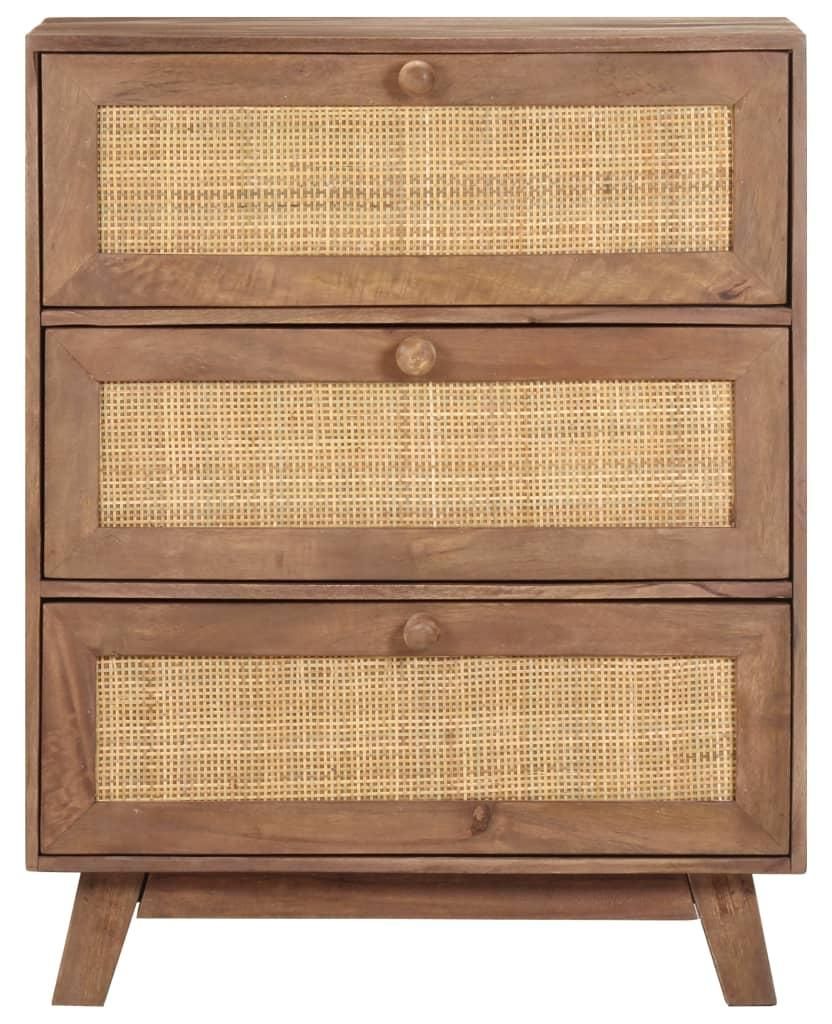 vidaXL Sideboard 61x35x76 cm Massivholz Mango Produktbild 
