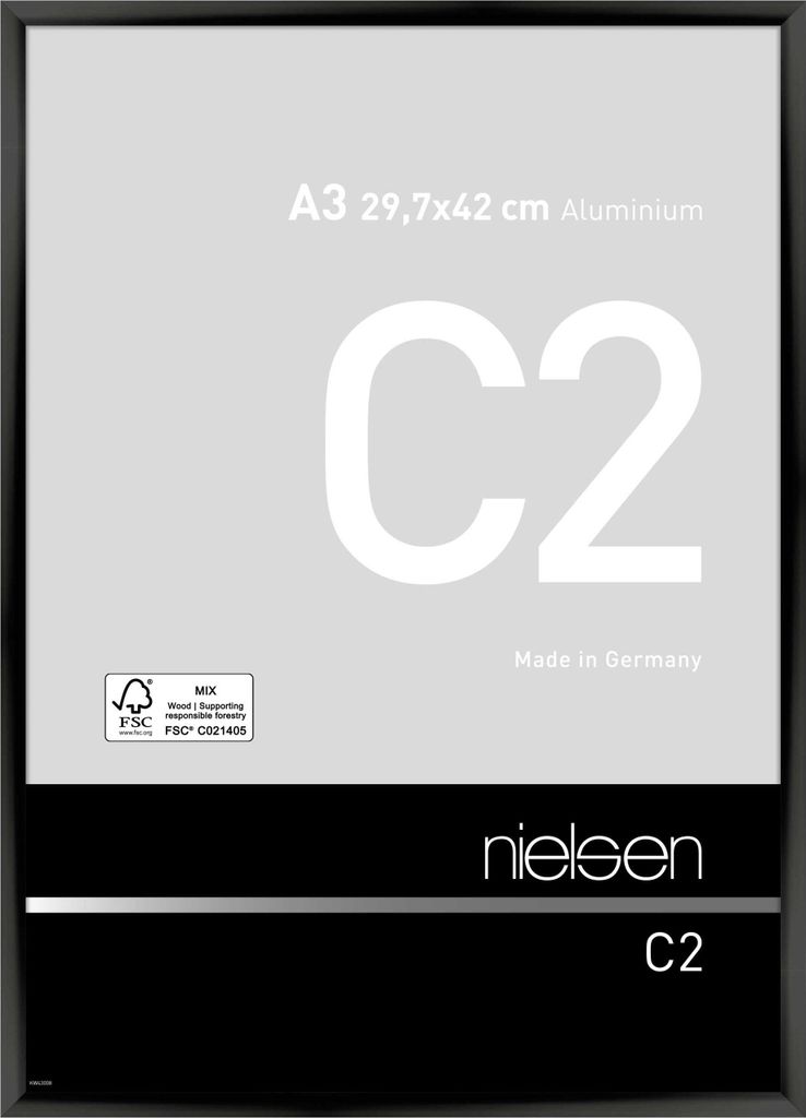 nielsen Aluminium Bilderrahmen C2, 29,7x42 cm (A3), Eloxal Produktbild 