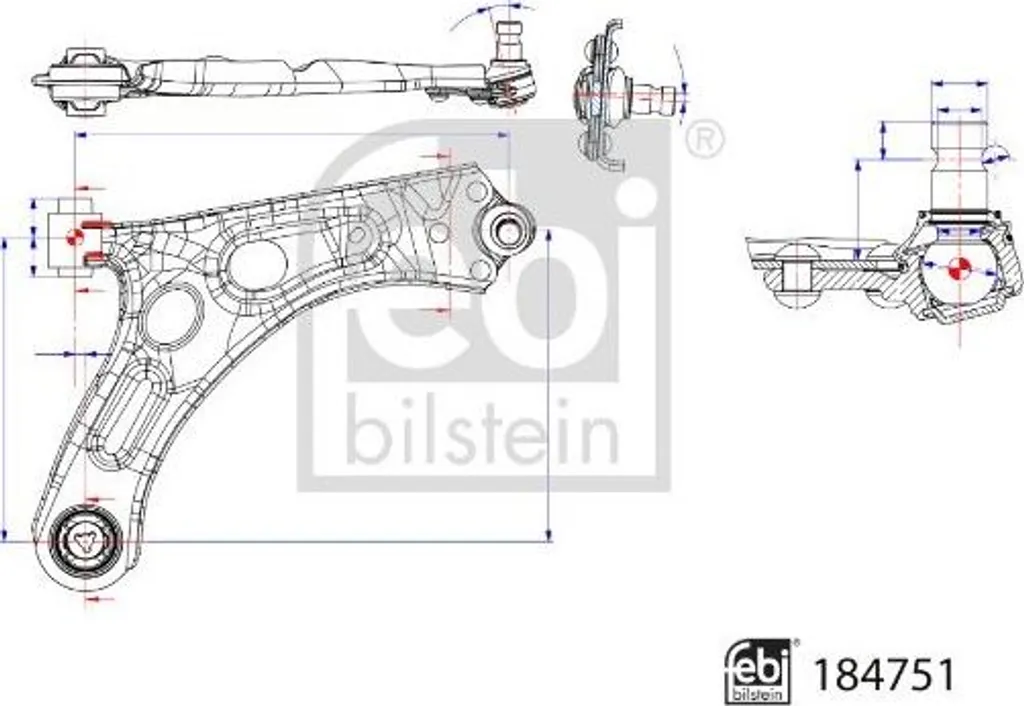 Bras de suspension avant Peugeot 208 et Opel Corsa F contre les bruits