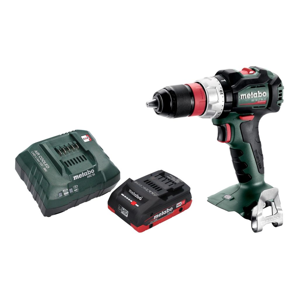 Metabo BS 18 LT BL Q Akku Bohrschrauber 18 V 75 Nm Brushless + 1x LiHD Akku 4,0 Ah + Ladegerät