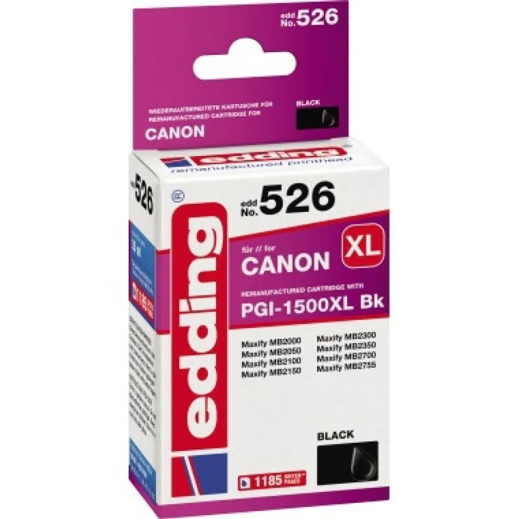 Recensione Cartuccia edding 18-526 (EDD-526) Compatibile Canon PGI-1500