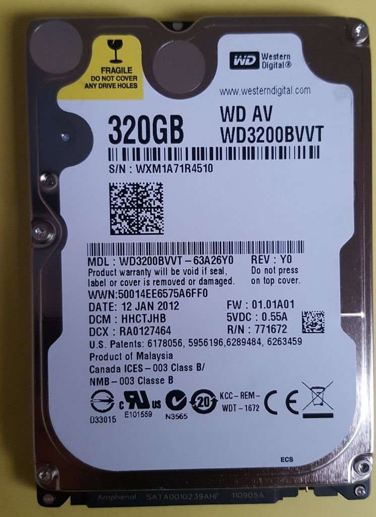 Western Digital WD3200BVVT 320GB, SATA 2,5" Produktbild 