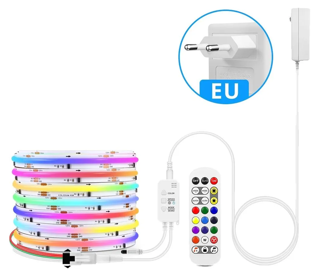 Bande Lumineuse LED Connectée RGBIC 12V - Éclairage Intelligent EU
