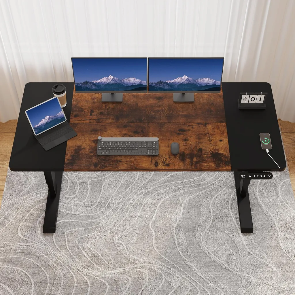 Bureau assis-debout motorisé 140cm Hilodesk réglable avec mémorisation - 4