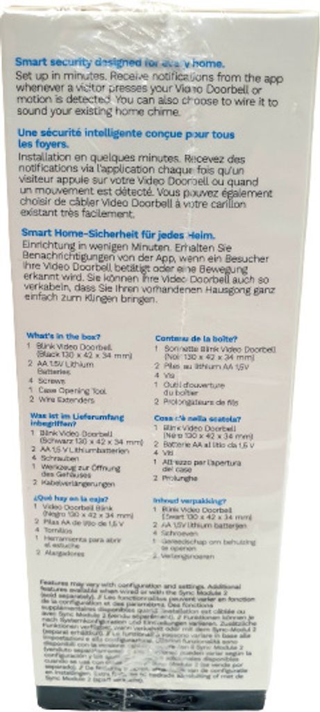 Video Doorbell schwarz Türklingel mit Kamera Produktbild 14