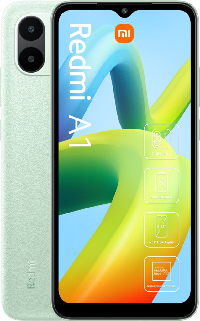 Redmi A1 2GB+32GB Light Green Smartphone Produktbild 