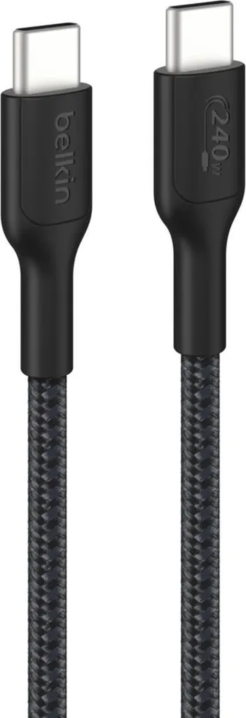 Cavo USB-C Belkin 2m BoostCharge Pro - Nero Ultra Resistente 240W