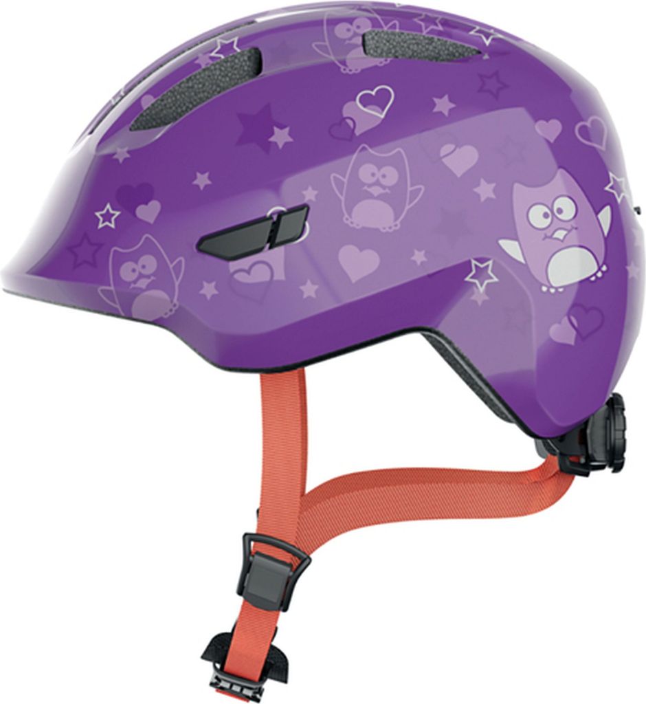 Kask Abus Smiley 3.0 dziecięcy fioletowy motyw gwiazdy Zdjęcie produktu 