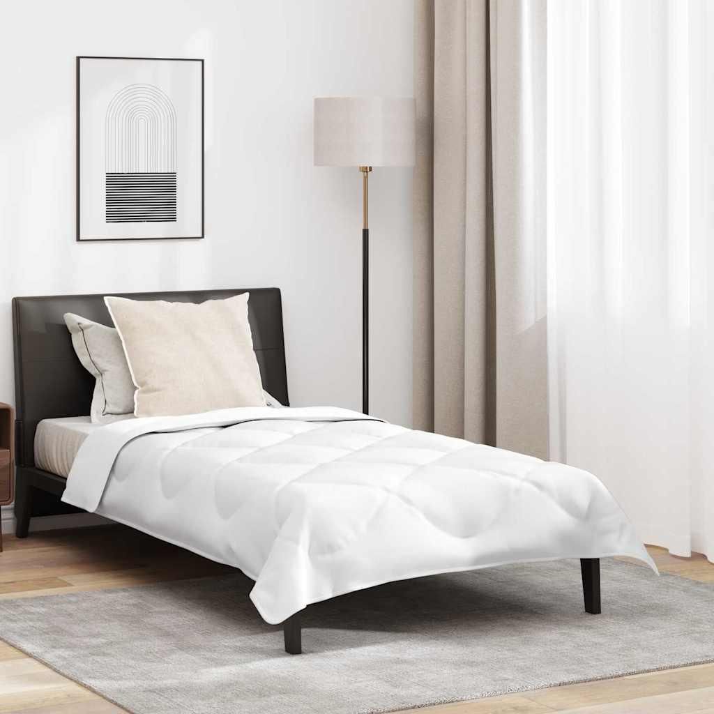 Möbel Ganzjahresbettdecke mit Kissen Weiß 155 x 220 cm Mikrofaser - Bettdecken 3376620