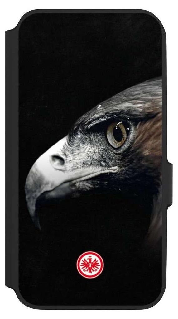 NIVOCASE Klapphülle für Samsung Galaxy A54 5G Handyhülle aus Kunst Leder NIVOflip schwarz Europameisterschaft Eintracht Frankfurt Offizielles Li...