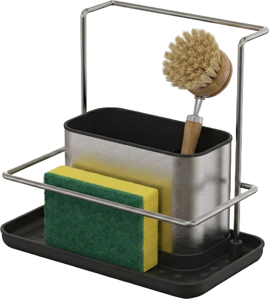 Organizer per lavello Relaxdays, con vaschetta di Immagine del prodotto 
