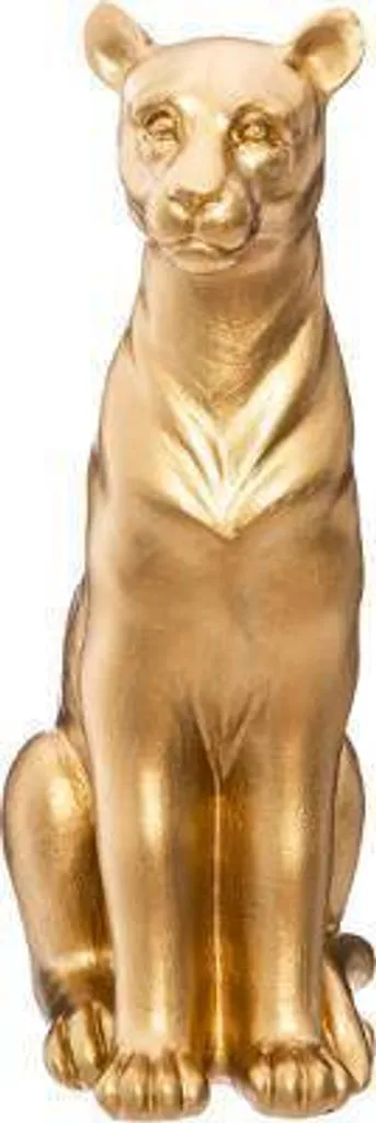 Statuette Panthère Dorée Design Moderne 23 cm - Objet Déco Salon Chic