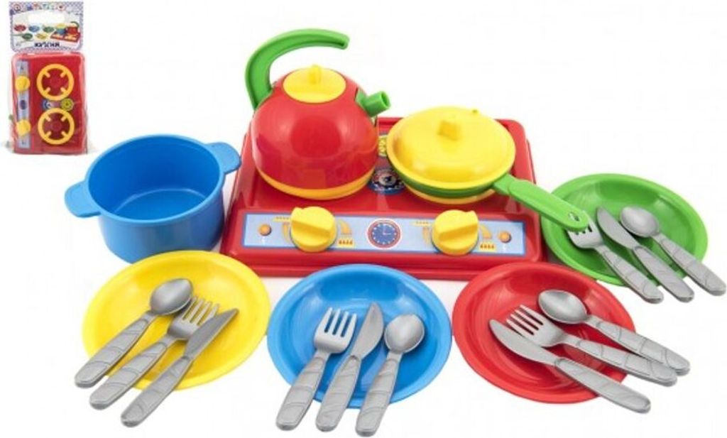 Set de plats avec cuiseur en plastique 22x16cm avec Image du produit 