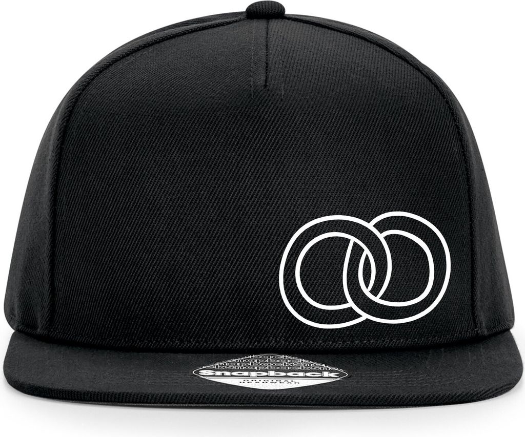 Huuraa Cappy Mütze Ringe Hochzeitsringe Black Polyester Snapback Kappe Geschenkidee