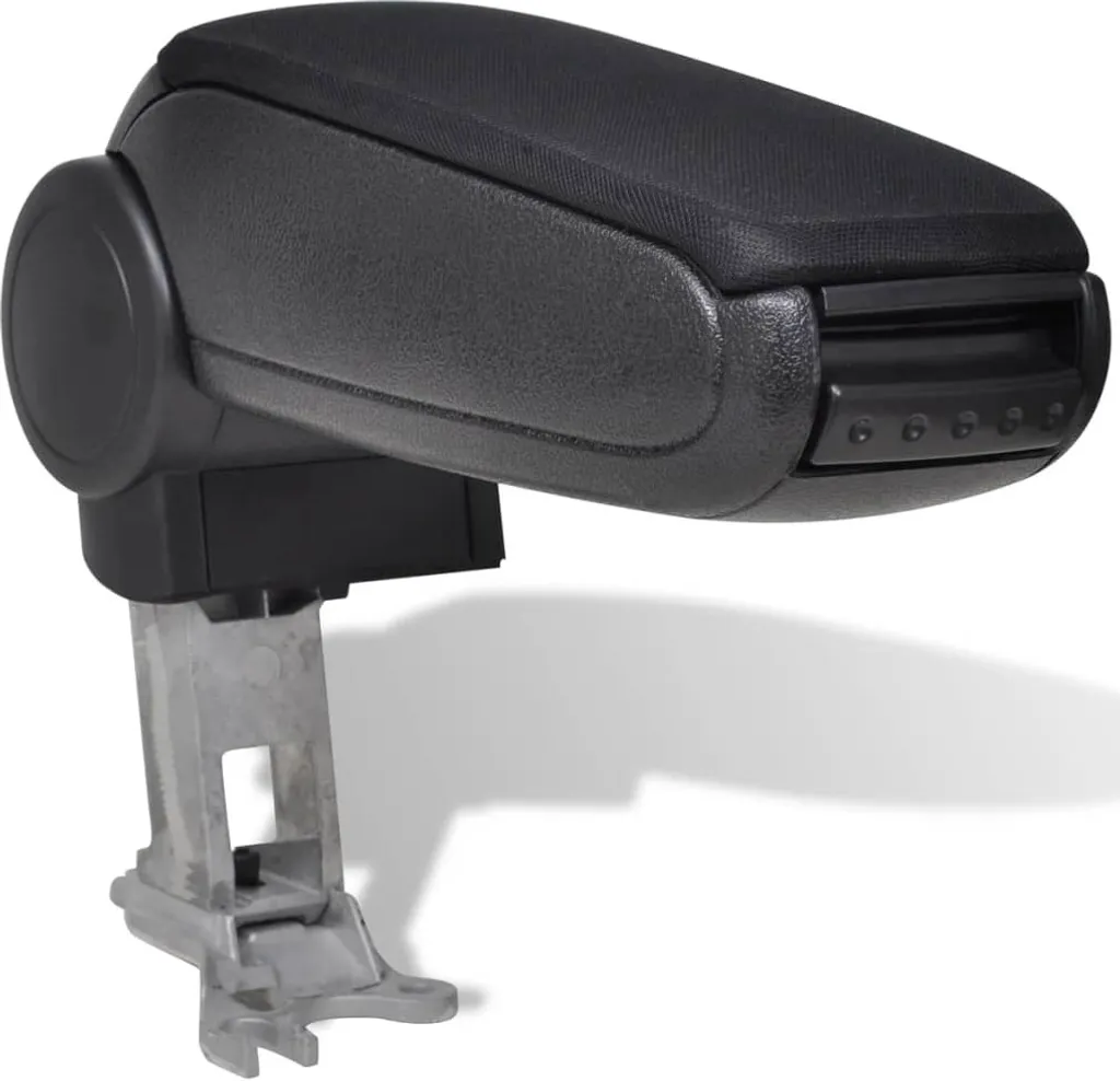 Accoudoir de voiture Audi A6 C5 ajustable et robuste - Finition textile noir