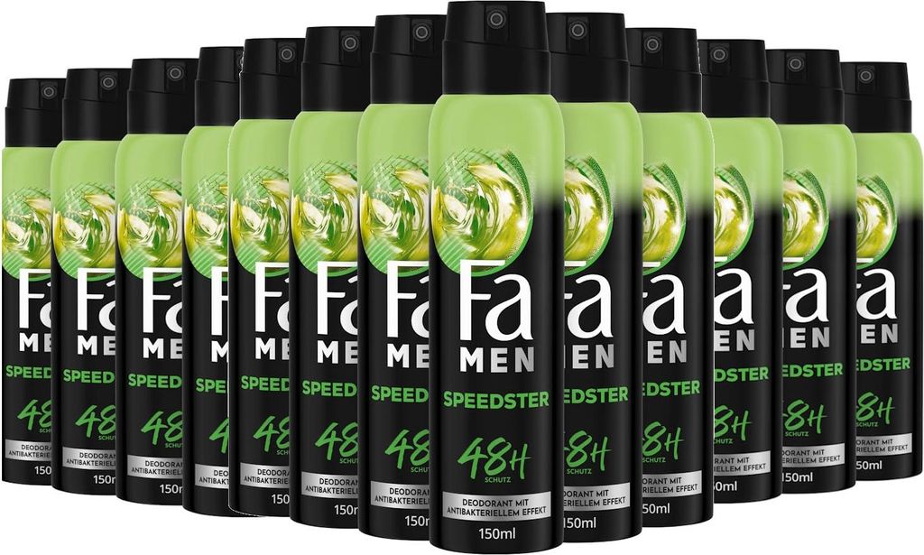 FA Deospray Men Speedster 150ml, 12x 150 ml Produktbild 
