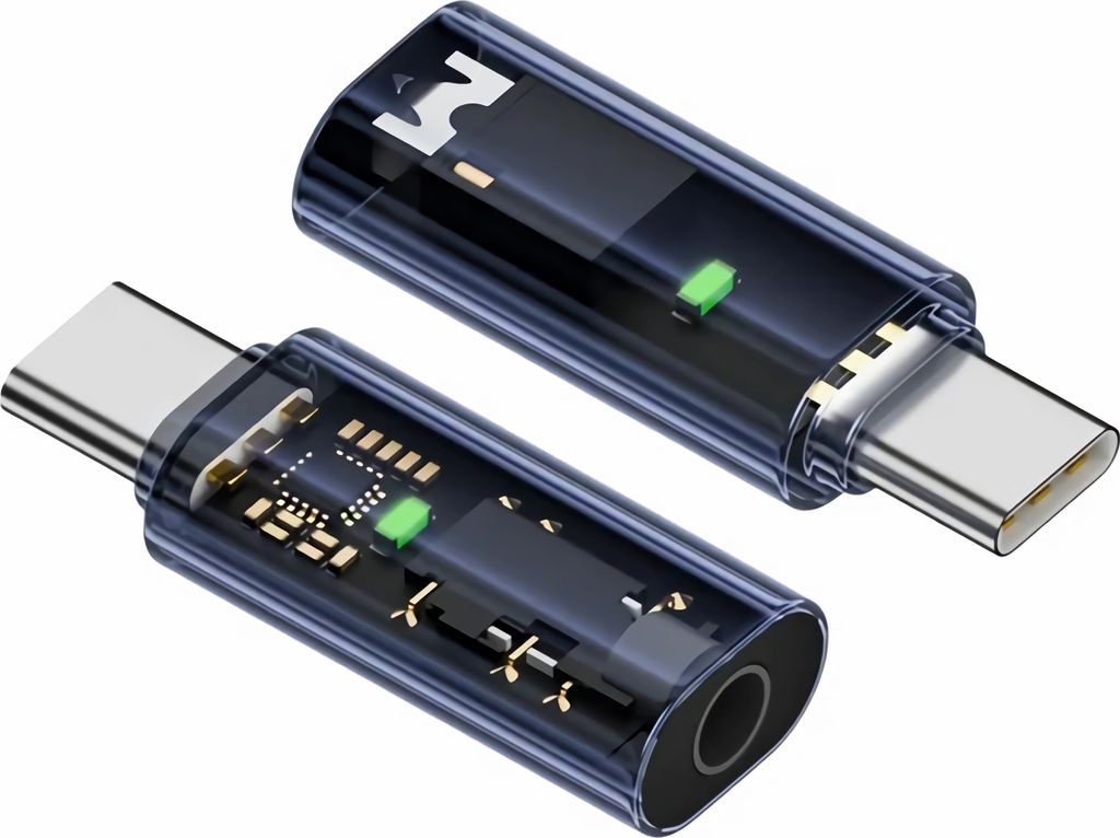 C68 USB-C auf 3,5 mm Audio Adapter Kabel – Stereo Kopfhörer & Lautsprecher mit Mikrofon | DAC Audio Converter