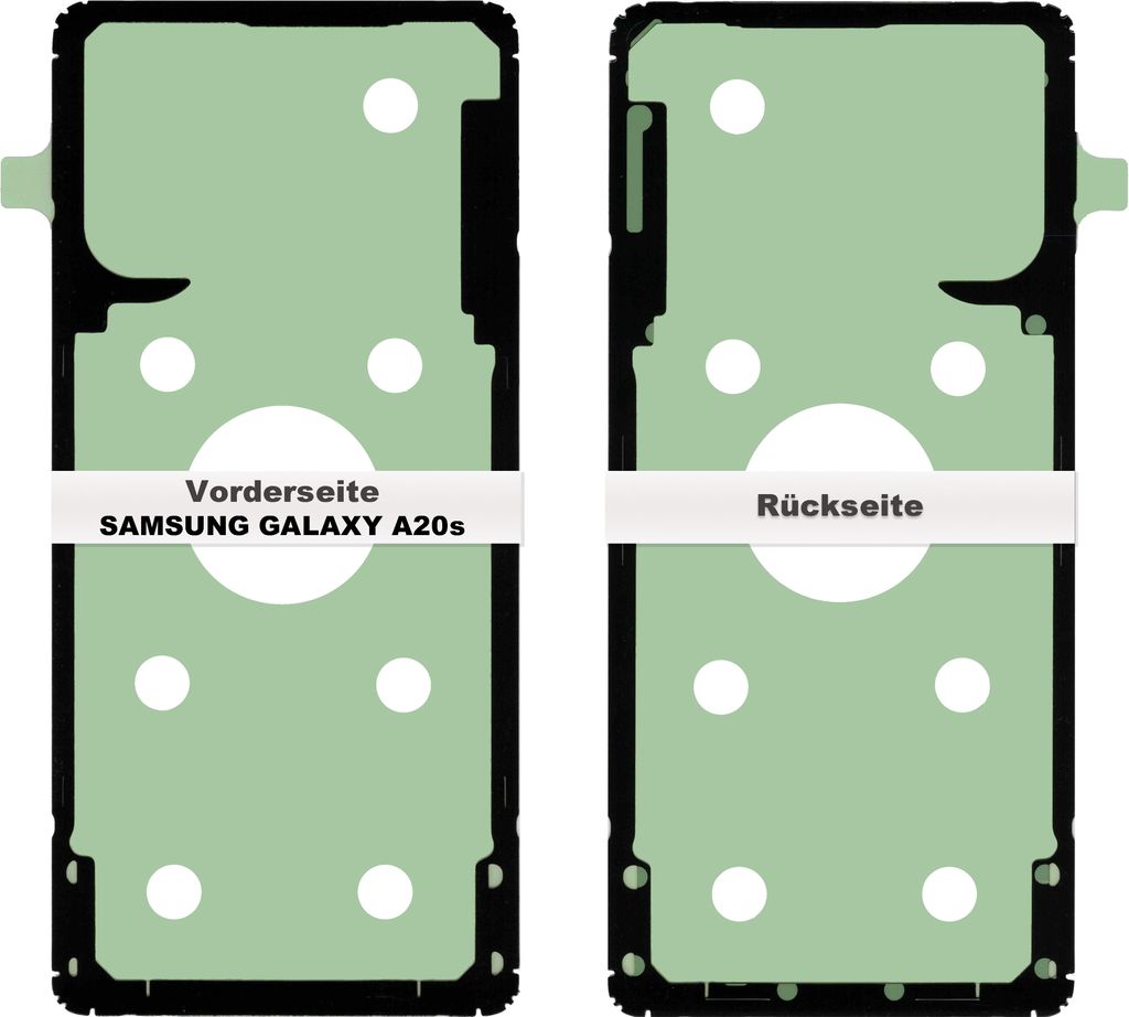 Samsung Galaxy A20s A207F Akkudeckel Klebefolie Kleber Backcover Rahmen Batterie Glue