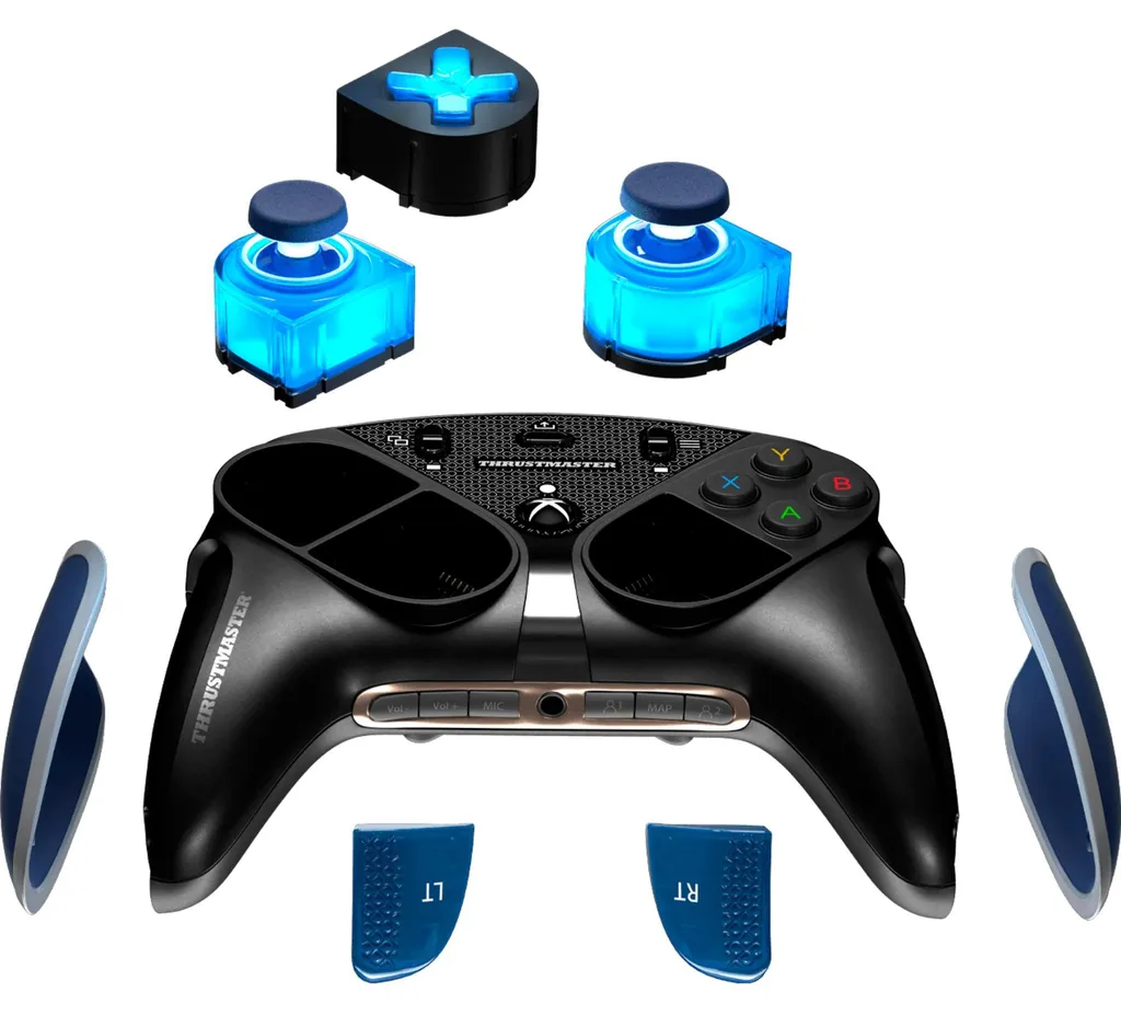 Customiser Manette ESWAP X Pro avec le Pack LED Blue Crystal Thrustmaster