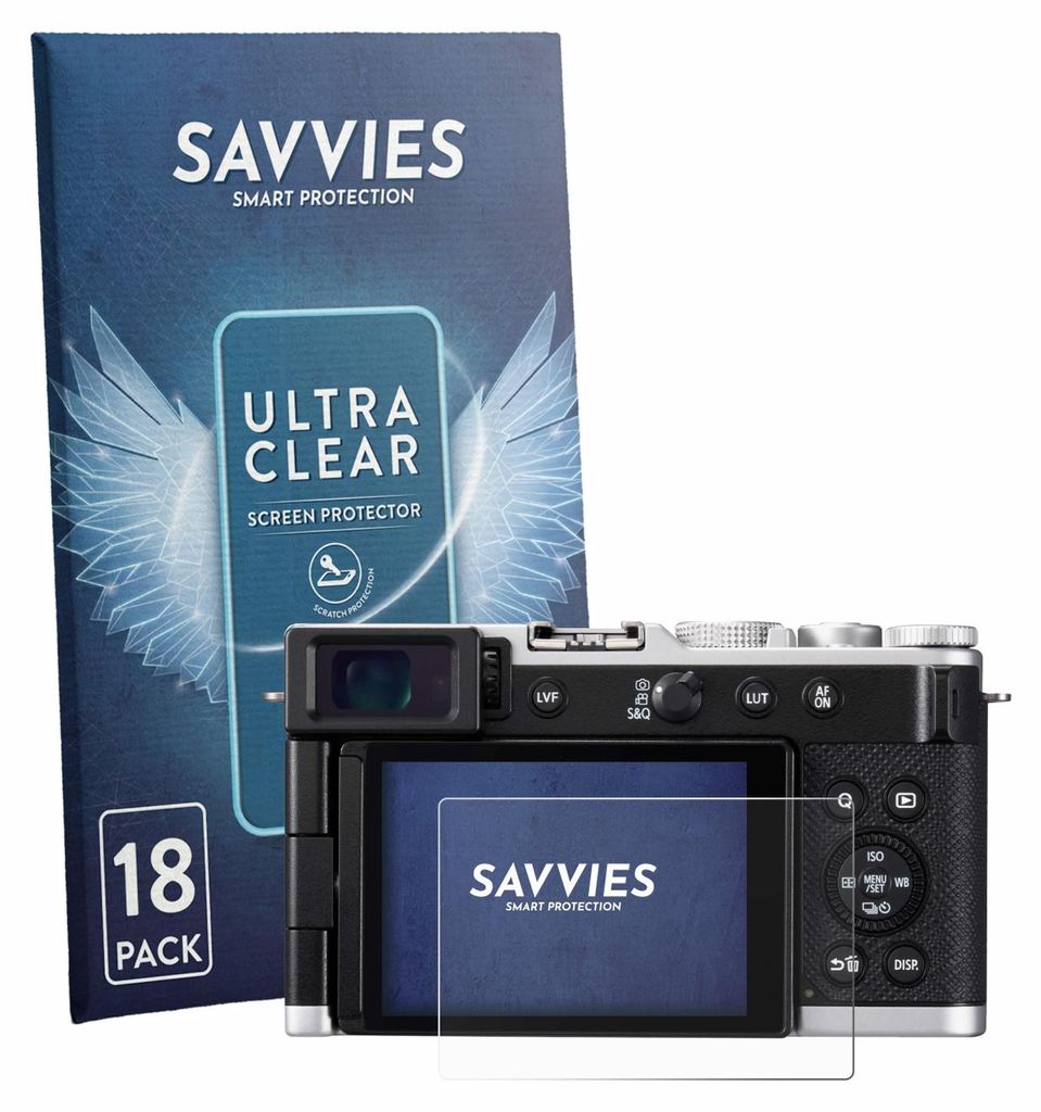 18x Für Panasonic Lumix DC-L10 Schutzfolie Savvies Displayschutz Display Schutz Folie Klar Transparent