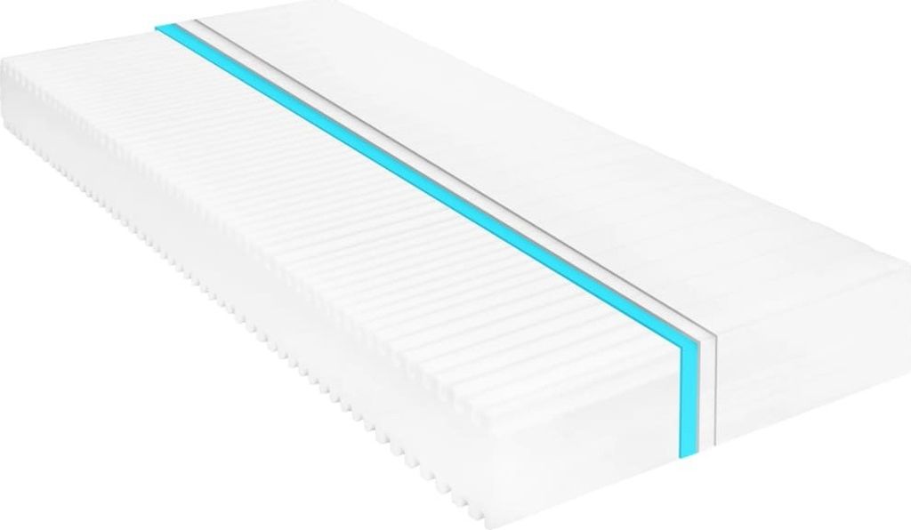 Matratze 80 x 200 cm 7 Zonen PolyurethanSchaum 16 cm H2 H3