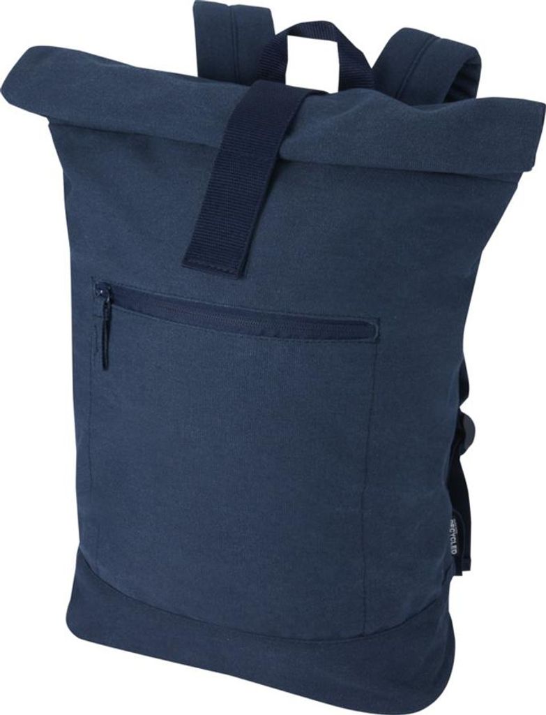 Floso - "Zaino" Rucksack, Recyceltes Zelttuch, 16 Liter PF4979 (Einheitsgröße) (Marine)