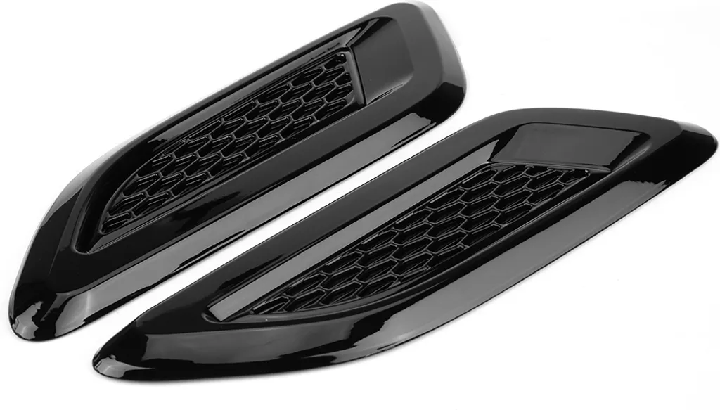 Garniture d'aile d'air universelle en ABS noir pour capot de voiture