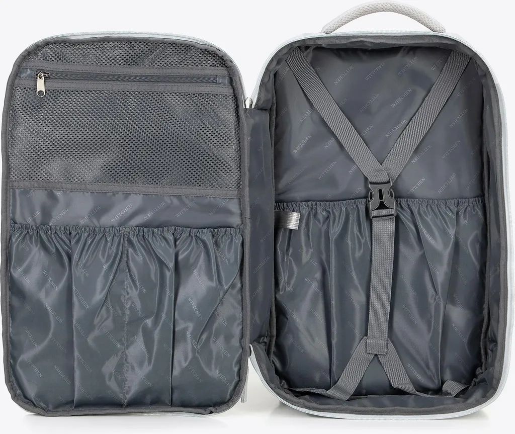 Sac à Dos Avion Multifonctionnel Blanc Crème Polyester Extensible - 7