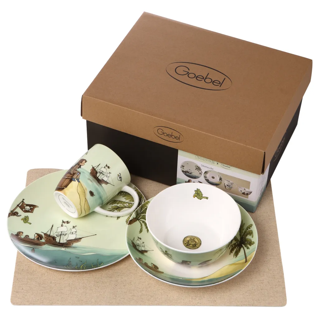 Idée Cadeau Baptême et Naissance Coffret Vaisselle Enfant Goebel Anouk