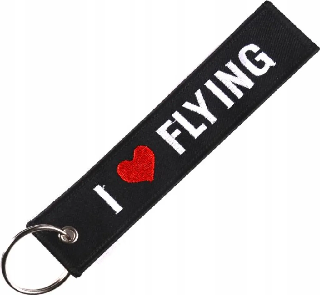Portachiavi I LOVE FLYING - Flight Tag per Appassionati Volo