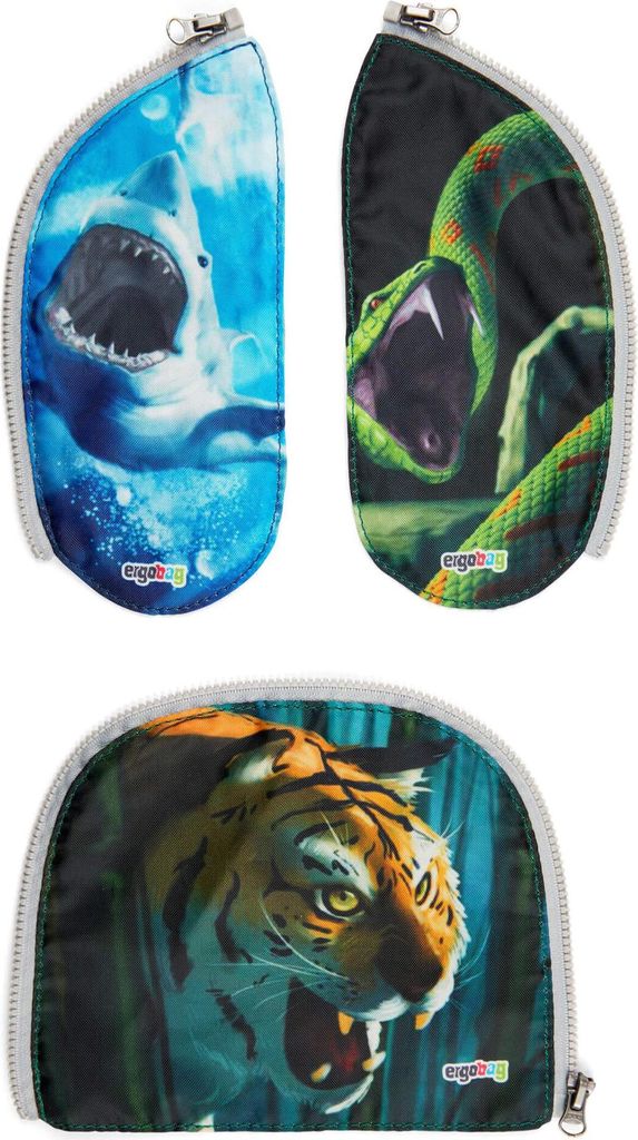 ergobag Zip-Tasche Schulranzen-Zubehör Zippies Set 3-teilig Produktbild 