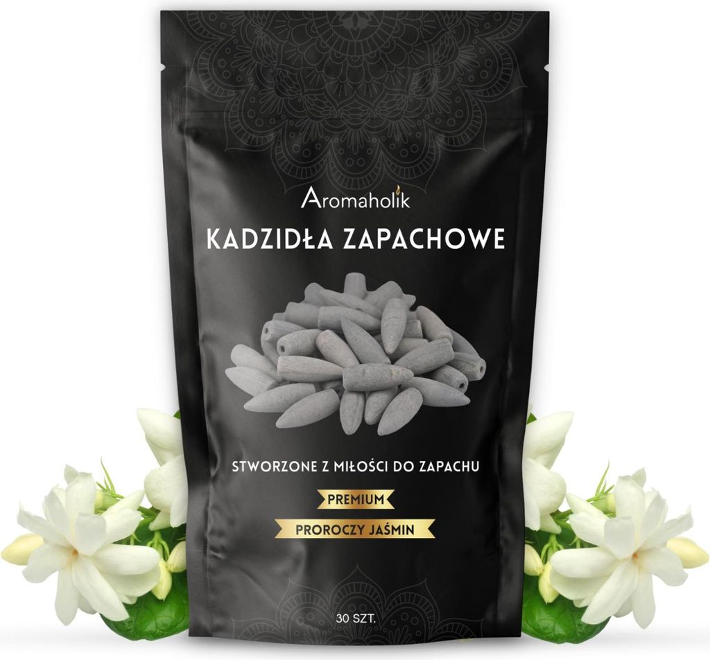 Jasmin-Räucherkegel mit Rückfluss, JASMINE PROPHETIC JASMINE, 30 Stück